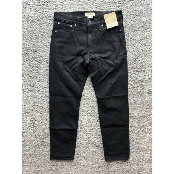 NWT Madewell Everyday Flex Denim Straight JeansBlack Mens‎ Size 31 x 32